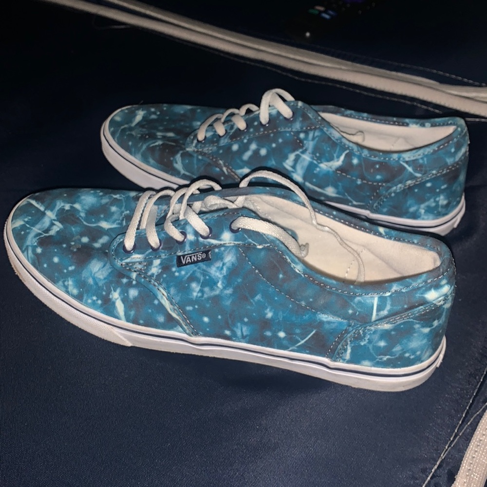 Blue galaxy vans